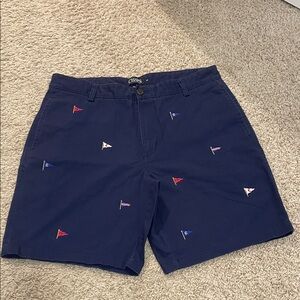 Chaps Navy and Red Cotton Shorts